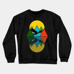 Retro Mountain Crewneck Sweatshirt